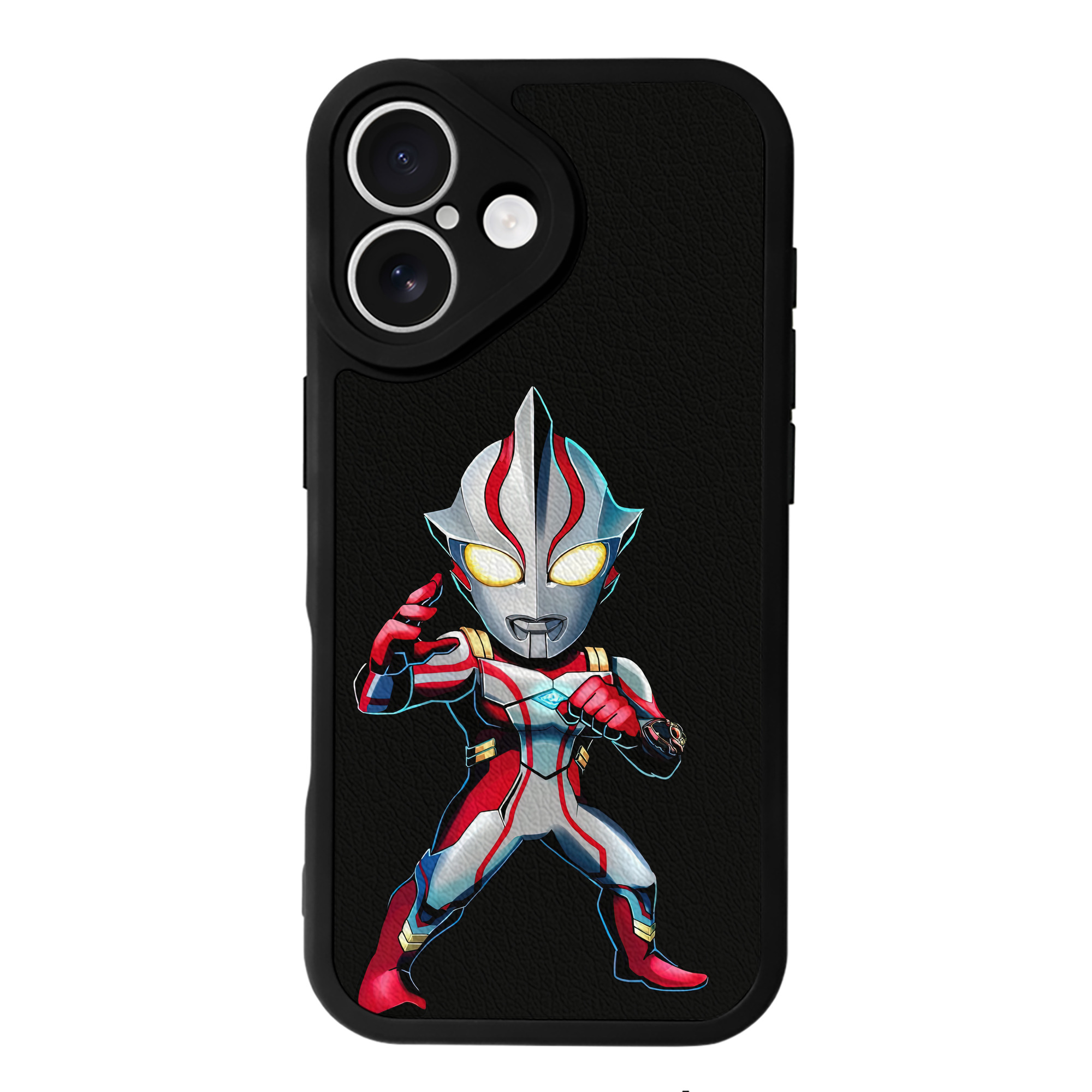 （画像用） ウルトラマン Ultraman 【iPhone 16シリーズ対応】シリコンスマホケース（レザー調） 材質：シリコン